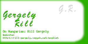 gergely rill business card
